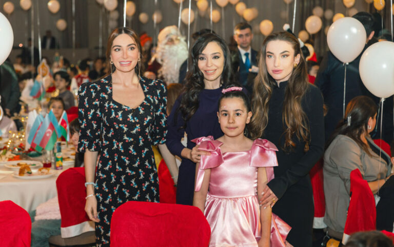 Prezidentin qızları və gəlini şəhid övladları ilə bayram şənliyində – FOTOLAR