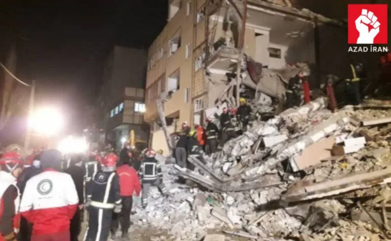 Tehranda yaşayış binası çökdü