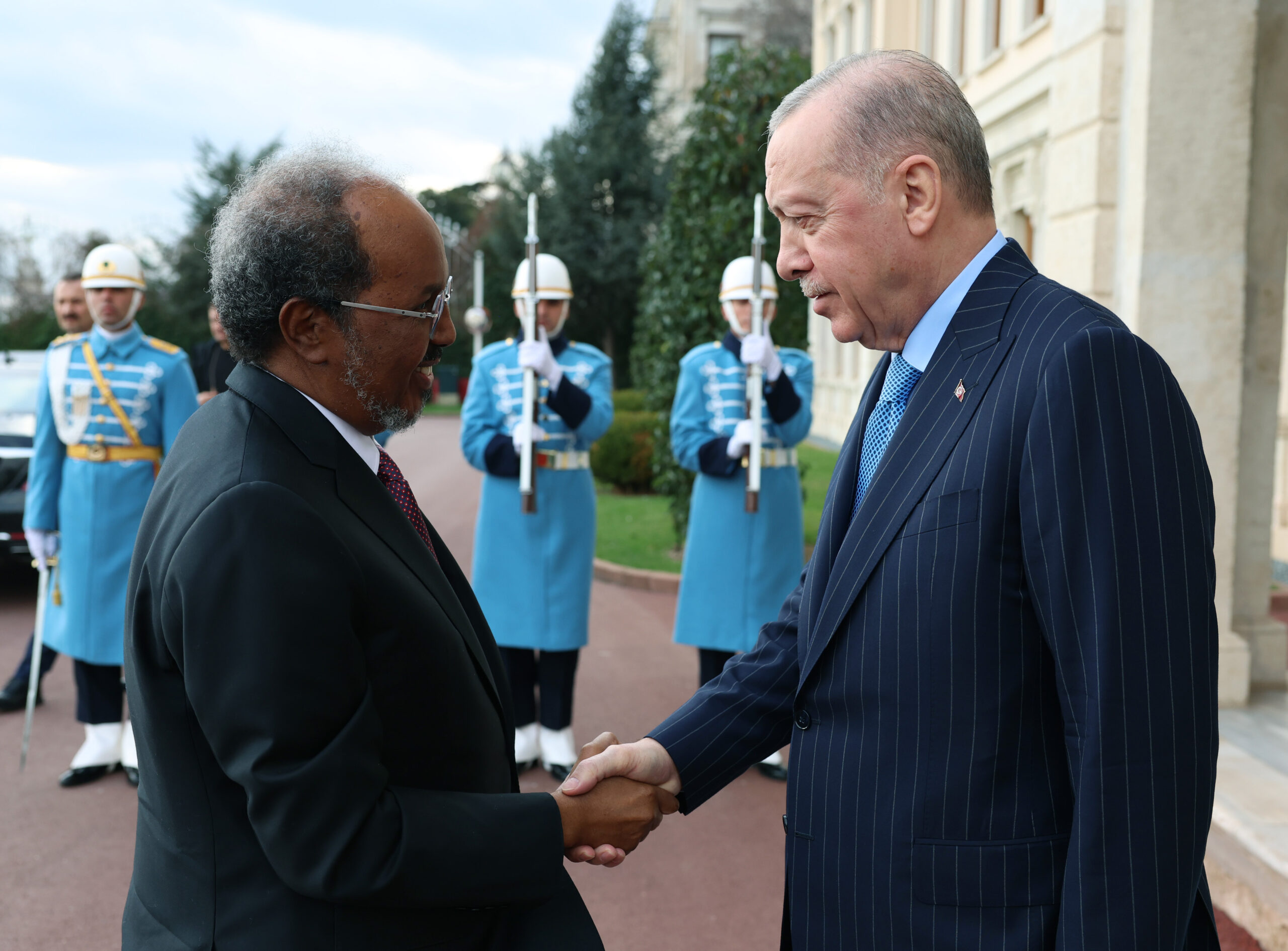 AA 20251230 40115133 40115124 CUMHURBASKANI ERDOGAN SOMALI CUMHURBASKANI MAHMUD ILE BIR ARAYA GELDI scaled