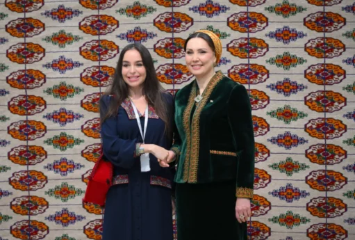 Leyla Əliyeva Türkmənistanda beynəlxalq konfransda iştirak etdi – FOTOLAR