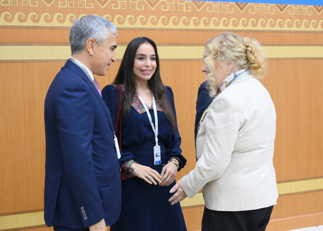 Leyla Əliyeva Türkmənistanda beynəlxalq konfransda iştirak etdi – FOTOLAR