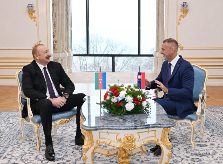 Prezident Slovakiya Milli Şurasının sədri ilə görüşdü - FOTOLAR