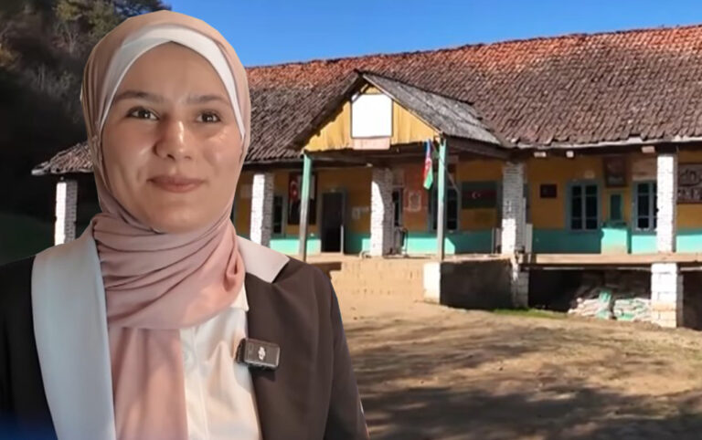 Kəndinə ilk ali təhsilli qadın kimi qayıtdı... - VİDEO