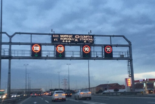 Bu yolda sürət həddi endirildi 25 Bu yolda sürət həddi endirildi