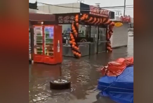 Yağışdan sonra “İnşaatçılar”ı su basdı - VİDEO