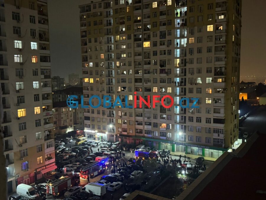 Bakıda yaşayış binasında yanğın: Türkiyə vətəndaşı ağır xəsarət aldı – VİDEO/YENİLƏNİB