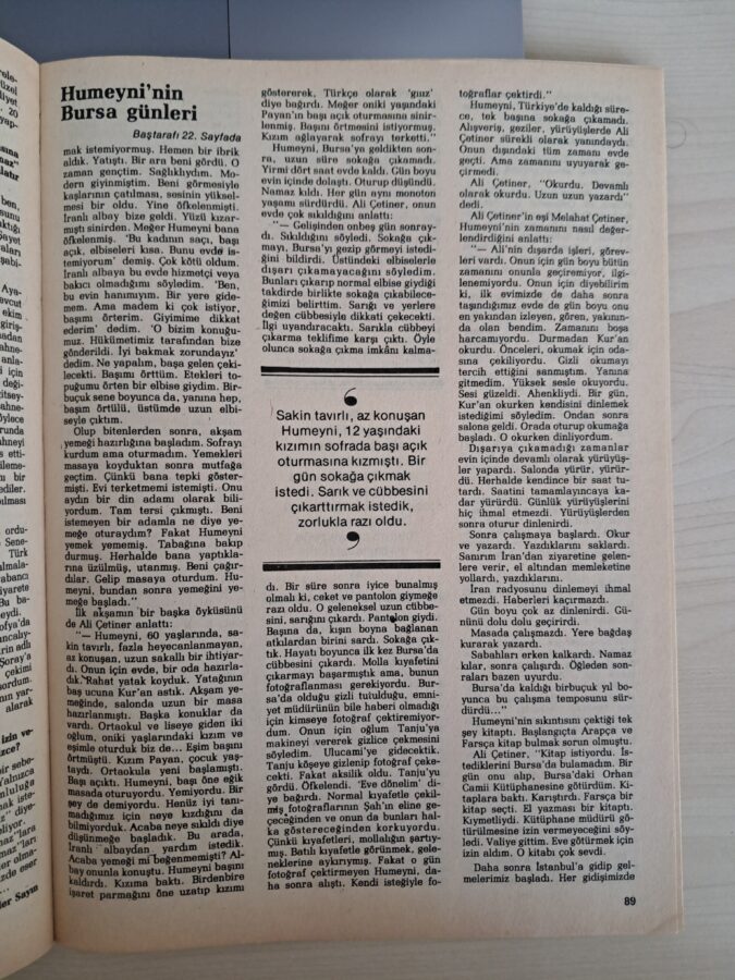 Türkiyəyə sürgün edilən Xomeyniyə ŞOK: əbası çıxarıldı, 12 yaşlı qıza qəzəbləndi... - Gizlinlər+FOTOLAR