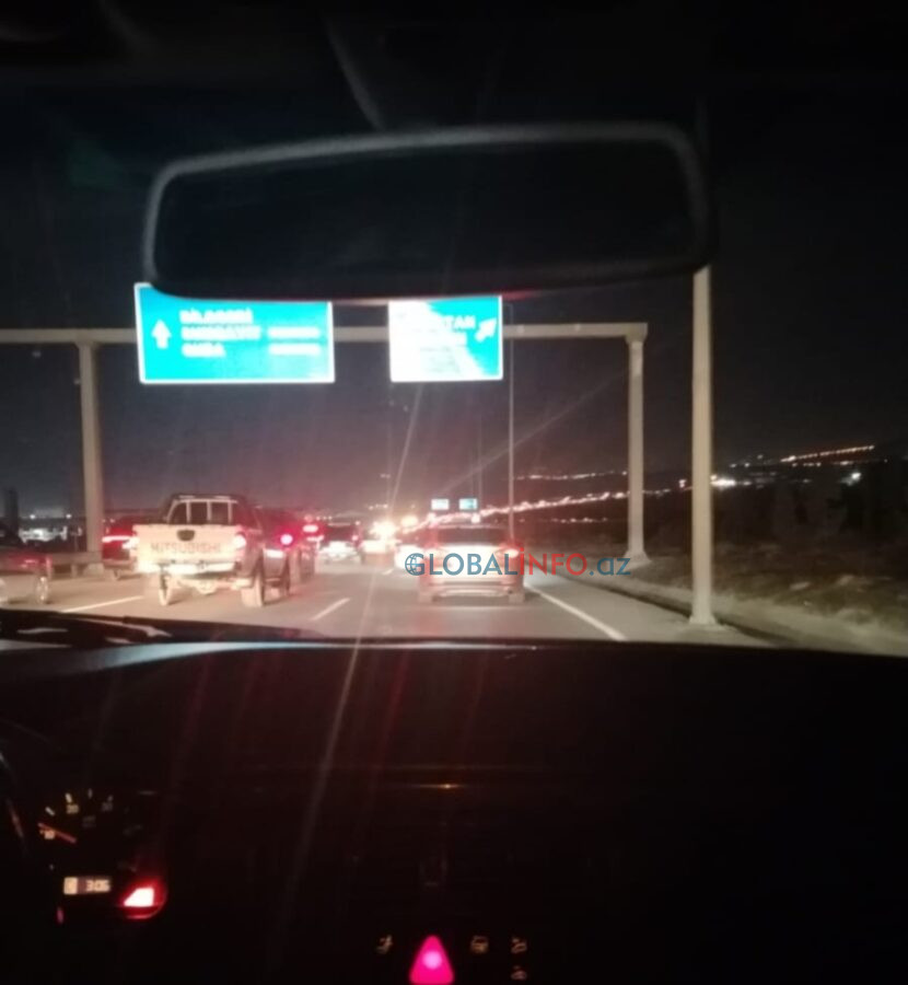 Bakıya hərəkət dayandı: minlərlə insan şəhərə girə bilmir – FOTOLAR