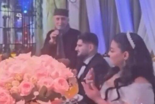 Alim Qasımov nəvəsinin toyunda rep dedi - VİDEO