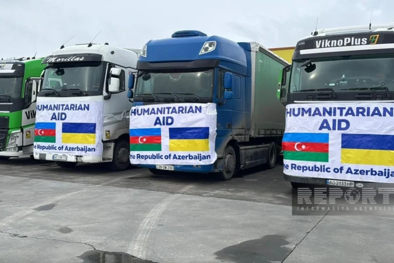 Azərbaycandan Ukraynaya növbəti humanitar yardım... - FOTOLAR