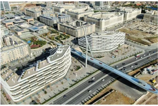 Bakıda unikal piyada körpüsü inşa edildi - VİDEO