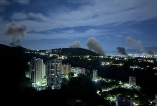 ABŞ Venesuelanı vurdu: partlayışlar... - VİDEO