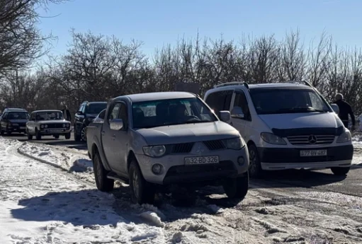 Azərbaycanda bu yolda hərəkət tamamilə dayandı - FOTO