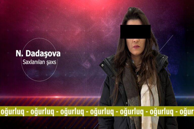 Bakıda qızıl dükanlarına qənim kəsilən qadın saxlanıldı - VİDEO