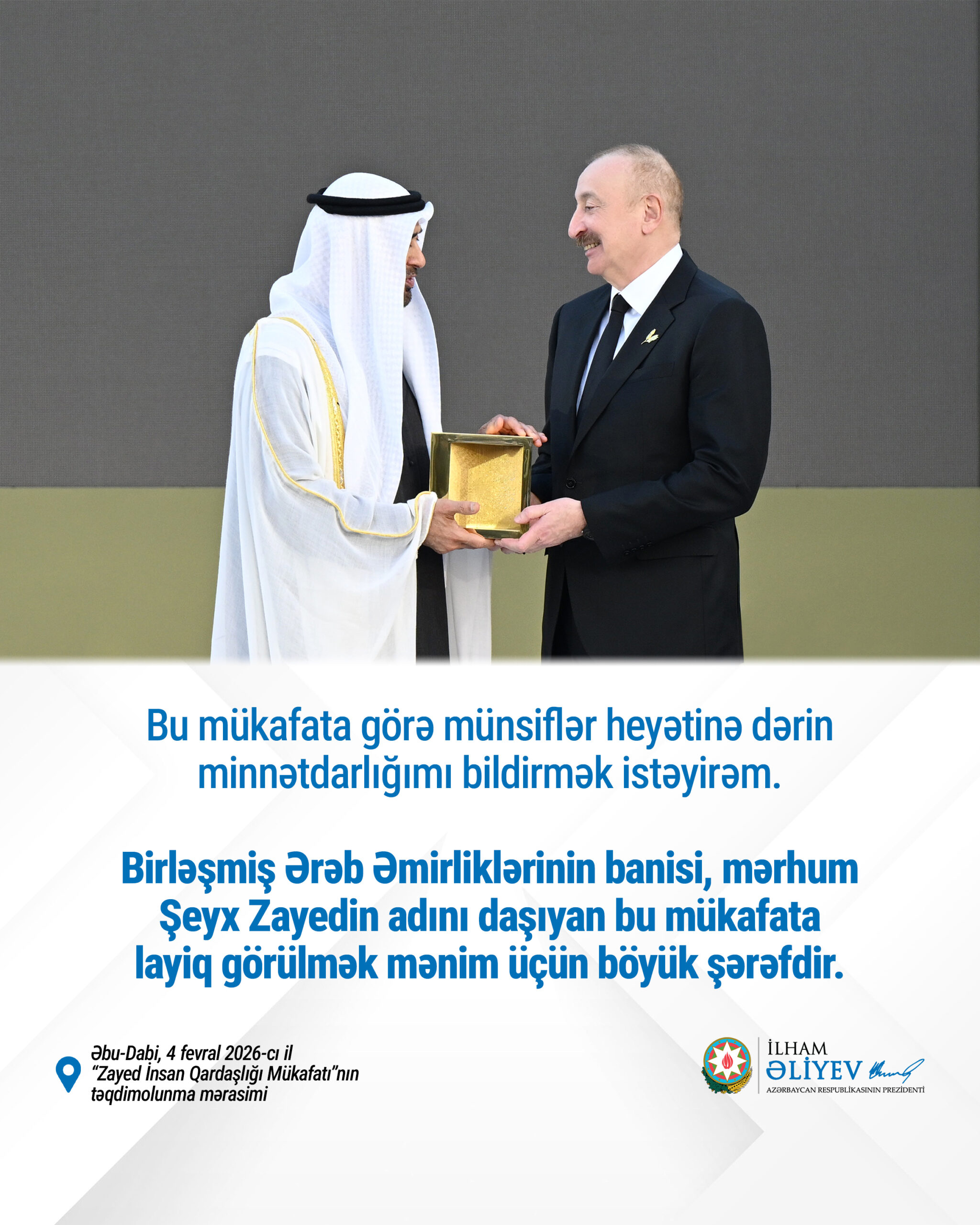 Prezident mükafata görə belə təşəkkür etdi – FOTO 2 img 20260128 wa0134 1 scaled
