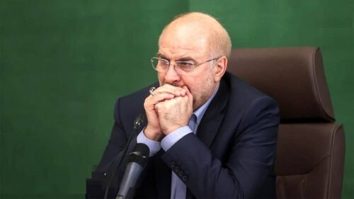 iran mohammad bagher ghalibaf worried