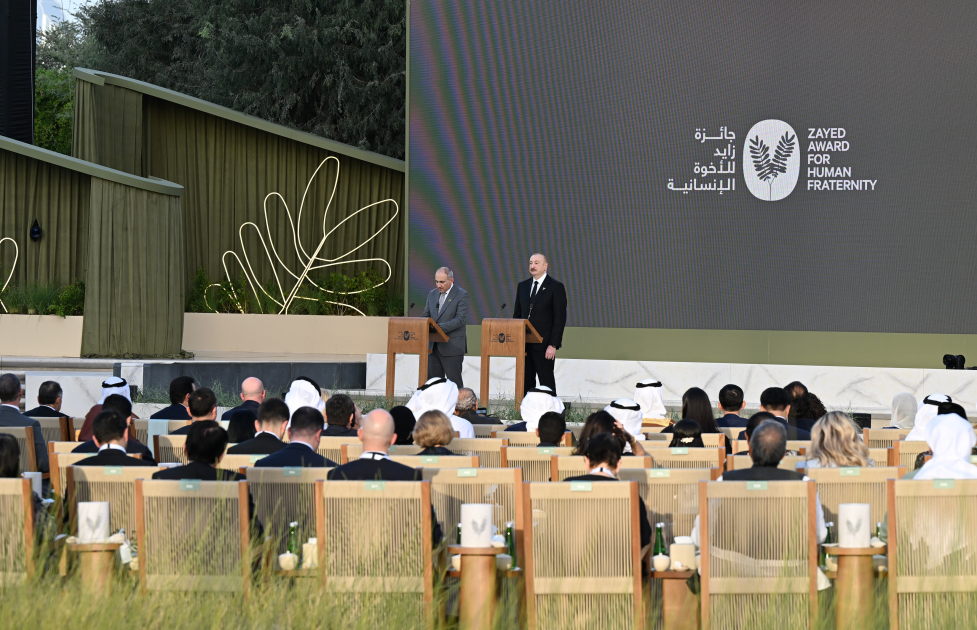 Prezidentə “Zayed İnsan Qardaşlığı Mükafatı“ı təqdim olundu – VİDEO/YENİLƏNİB 5 l 22