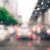 rain drops car glass
