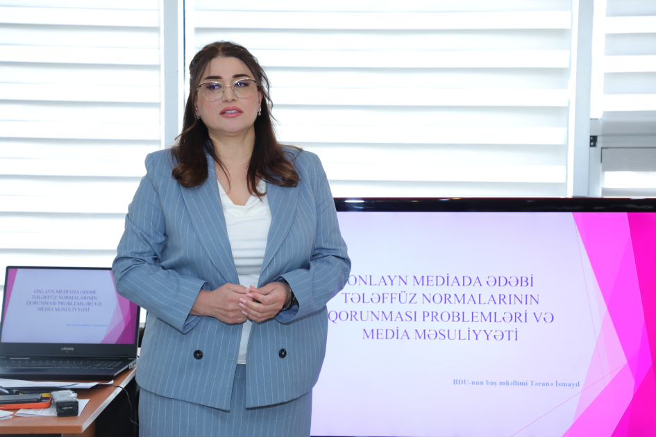 “Mediada Azərbaycan dili” mövzusunda növbəti təlim keçirildi - FOTOLAR 3 sd 13