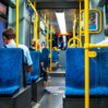 view interior tram frankfurt germany