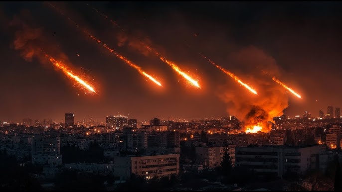 İran İsrailə dəhşətli zərbələr endirdi: binalar dağıldı – VİDEO