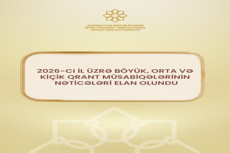 QHT Agentliyi qrant müsabiqələrinin nəticələrini açıqladı - QALİBLƏR