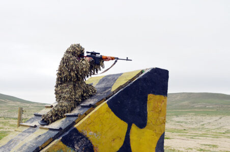 Ordumuzun ən yaxşı snayperləri müəyyənləşdi – FOTOLAR