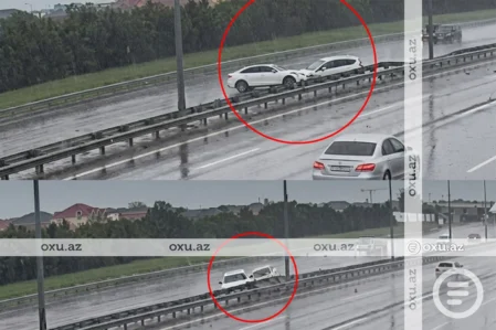 Aeroport şosesində qorxunc qəza… – Anbaan video