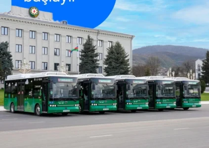 Xankəndidə şəhərdaxili avtobus marşrutları fəaliyyətə başlayır – VİDEO