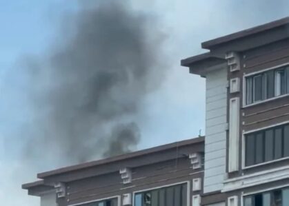 Bakıda bina yanıb? – Rəsmi