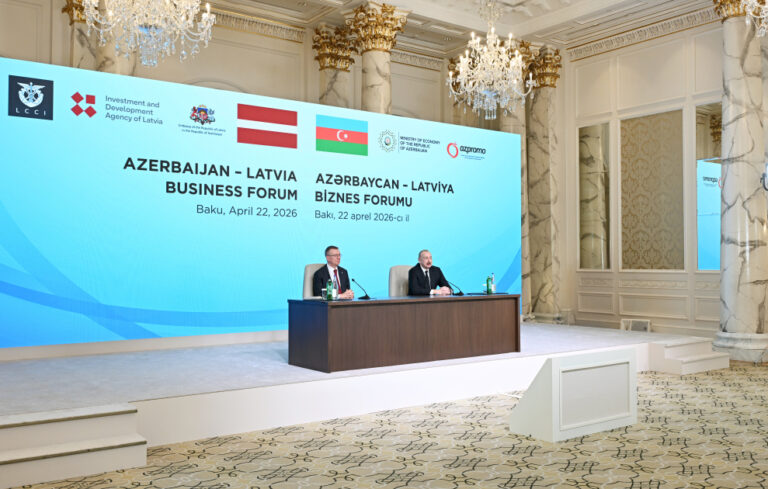Bakıda Azərbaycan-Latviya biznes-forumu keçirildi - FOTOLAR/YENİLƏNİB