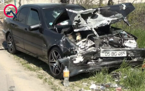 Ağstafada qəza: xəsarət alanlar var – VİDEO