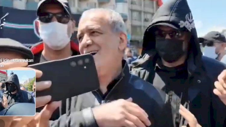 Pezeşkian ictimaiyyət arasında... - VİDEO