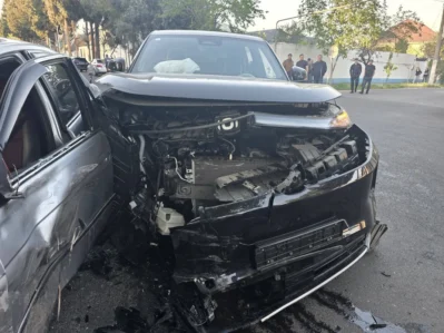 Xəyal Rza ailəsi ilə birgə qəzaya düşdü – FOTOLAR