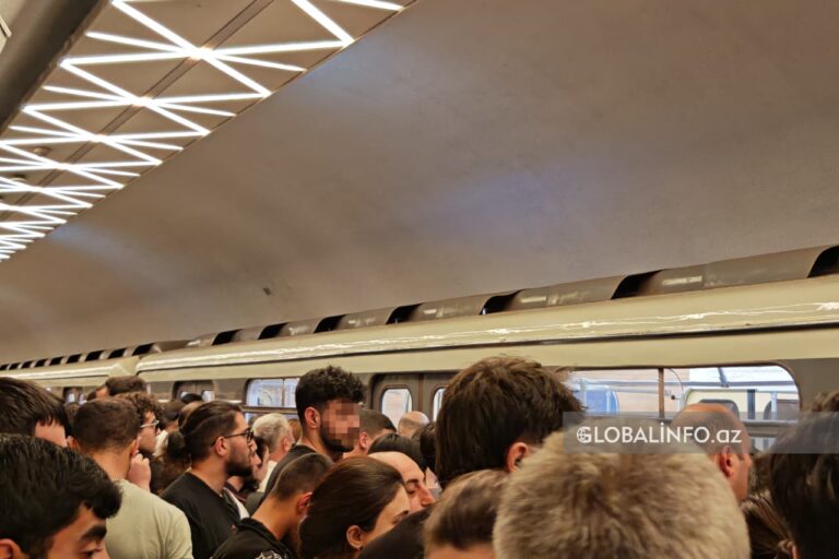 Bakı metrosunda xaos - VİDEO