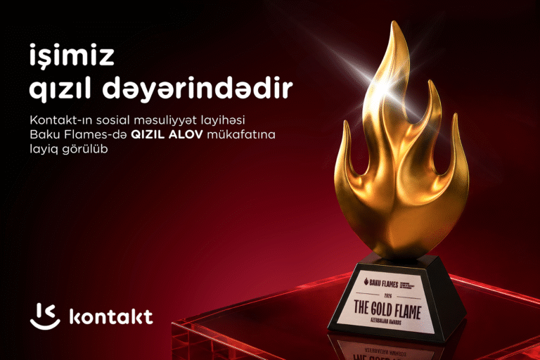 “Kontakt”ın sosial layihəsi “Qızıl Alov” mükafatı qazandı - VİDEO