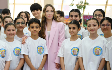 Alena Əliyeva olimpiada yarışını izlədi – FOTOLAR