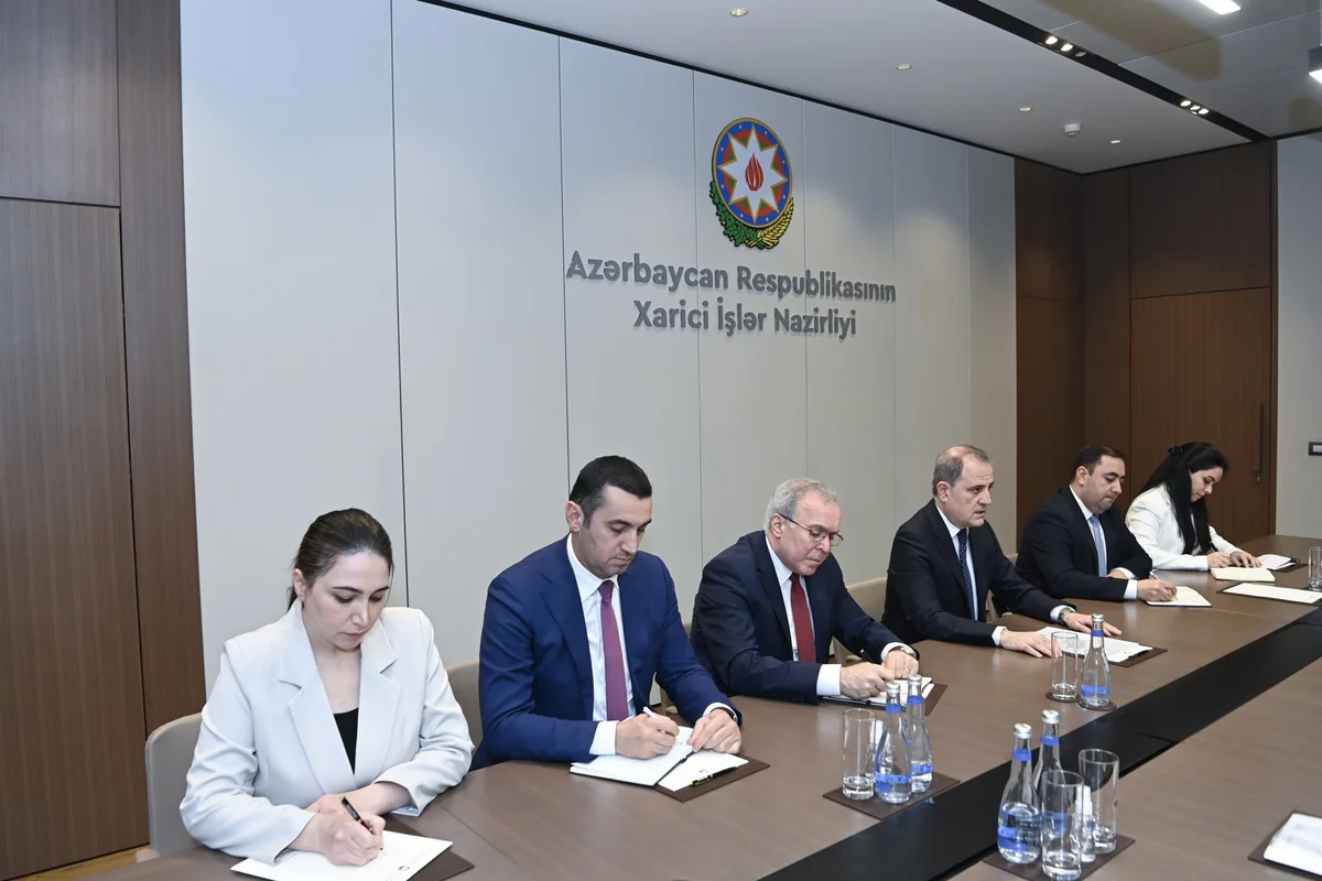 Ceyhun Bayramov Olaf Skuqla müzakirə apardı - FOTOLAR 2 cyh 12