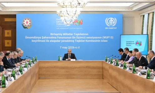 Samir Nuriyev iclas keçirdi: WUF13-lə bağlı tapşırıqlar verdi – FOTOLAR