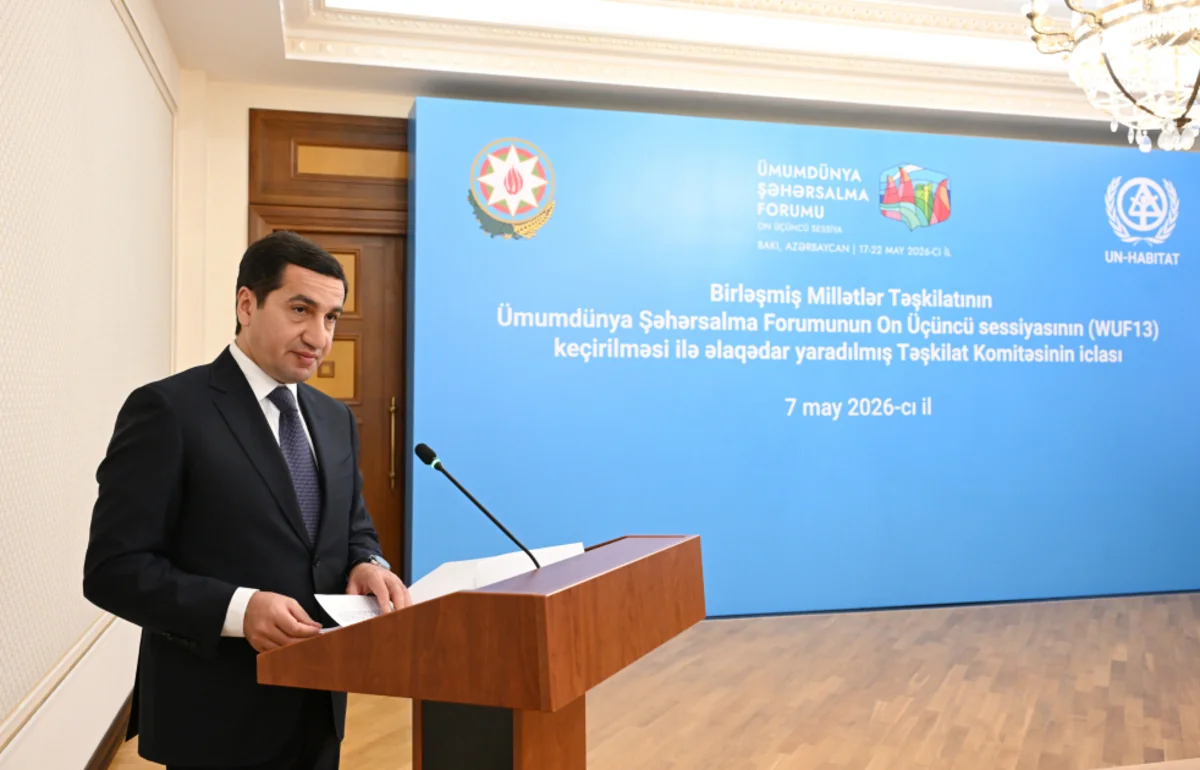 Samir Nuriyev iclas keçirdi: WUF13-lə bağlı tapşırıqlar verdi - FOTOLAR 7 dg 7