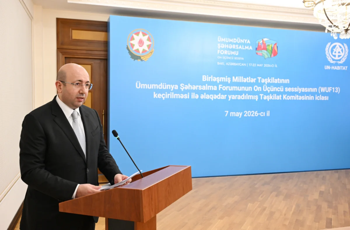 Samir Nuriyev iclas keçirdi: WUF13-lə bağlı tapşırıqlar verdi - FOTOLAR 8 dg 8