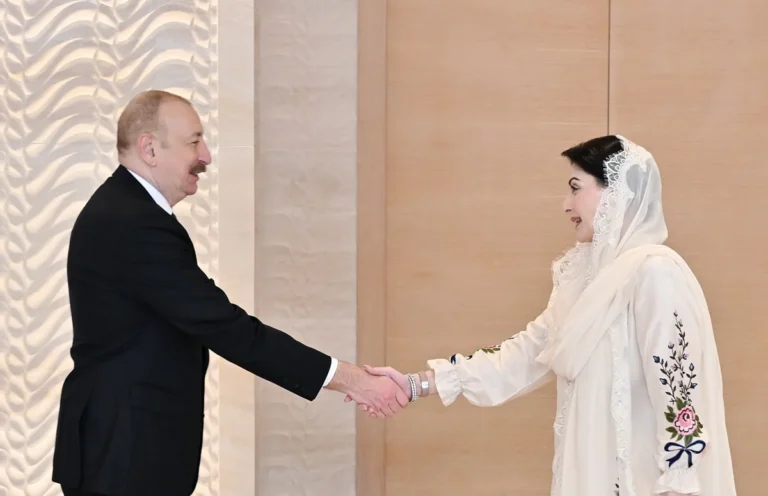 Prezident Məryəm Nəvaz Şərifi qəbul etdi - FOTOLAR