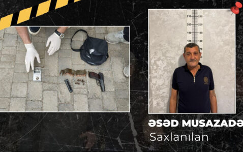 Üzərindən həm narkotik, həm də “Makarov” aşkarlandı – VİDEO