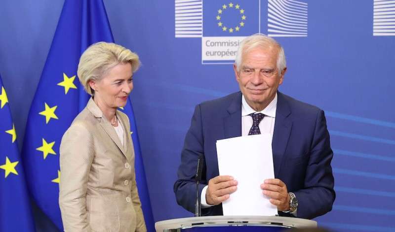 josep borrell and ursula von der leyen