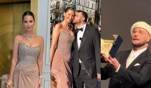 Emin Ağalarov xanımı ilə Kann festivalında – VİDEO