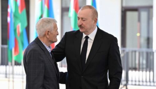 Şəhid atası özünü pis hiss etdi, Prezident belə diqqət göstərdi – VİDEO