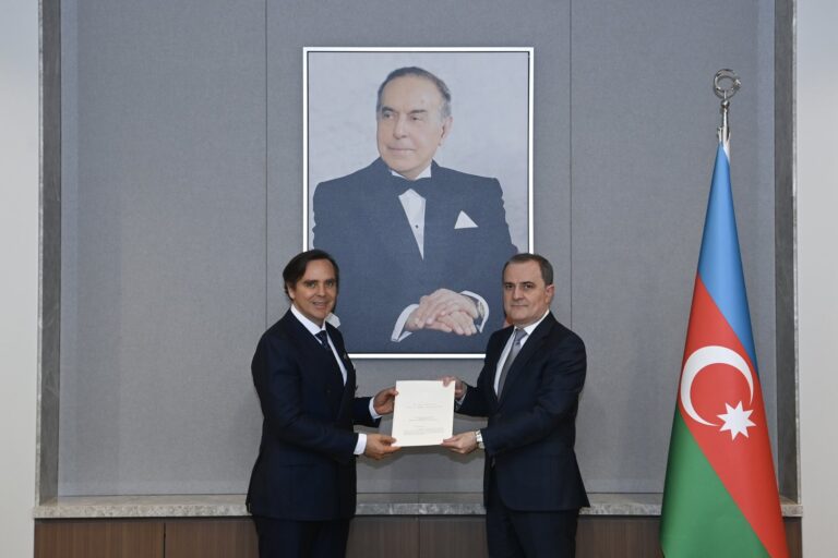 Ceyhun Bayramov yeni səfirlə görüşdü