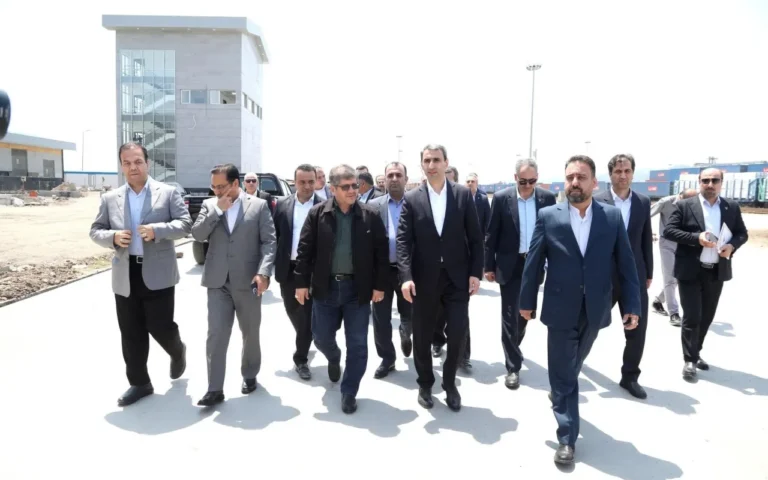 Azərbaycan və İranın dəmir yolu rəsmiləri Astara Terminalında - FOTOLAR