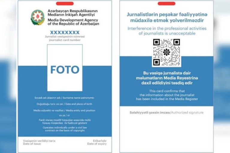 Jurnalist vəsiqəsinə görə ödəniş ləğv edilir