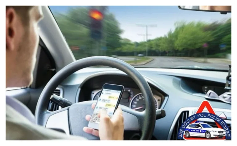 Sükan arxasında mobil telefondan istifadə: 11 mindən çox sürücü cərimələndi